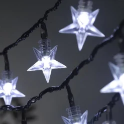 Battery Operated Star Lights 100 White