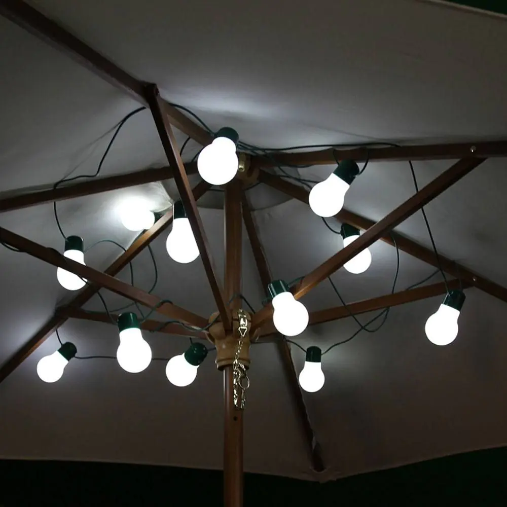 Solar Festoon Fairy Lights 12 White 11 Solar Festoon Fairy Lights 12 White - Image 9