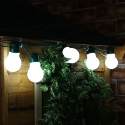 Solar Festoon Fairy Lights 12 White 12 Solar Festoon Fairy Lights 12 White -Solar Lights Store 12 white solar festoon lig7 1