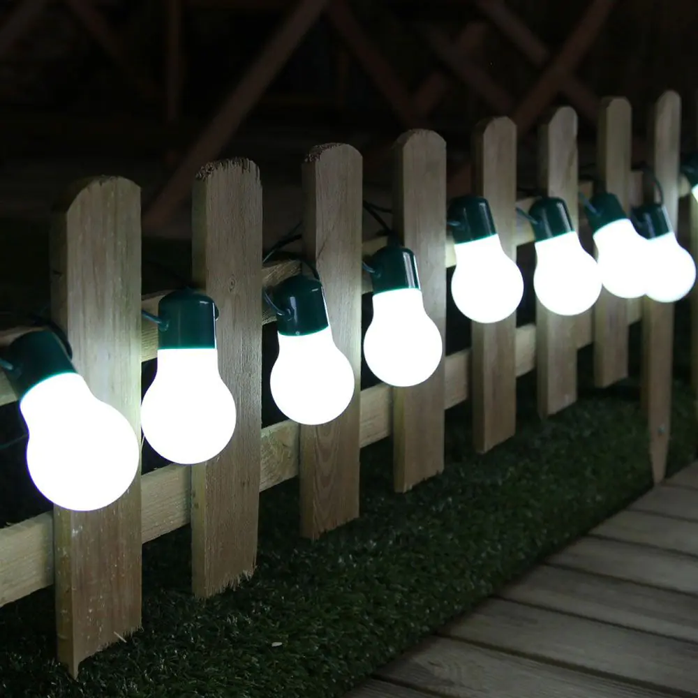 Solar Festoon Fairy Lights 12 White 3 Solar Festoon Fairy Lights 12 White