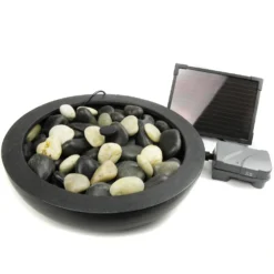 Sunspray Solar Bowl Water Feature In Black 8 Sunspray Solar Bowl Water Feature In Black -Solar Lights Store 13