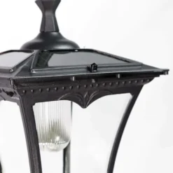 Solar Powered Lamp Post In Aluminium 1.7 M Tall -Solar Lights Store aluminium 1.7 solar lamp 7