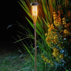 Bamboo Flaming Torch - 2 Pk -Solar Lights Store bamboo flaming torch 2