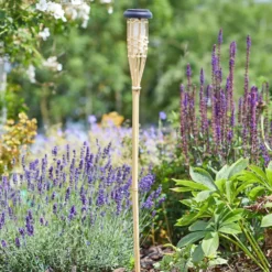 Bamboo Flaming Torch - 2 Pk -Solar Lights Store bamboo flaming torch 3