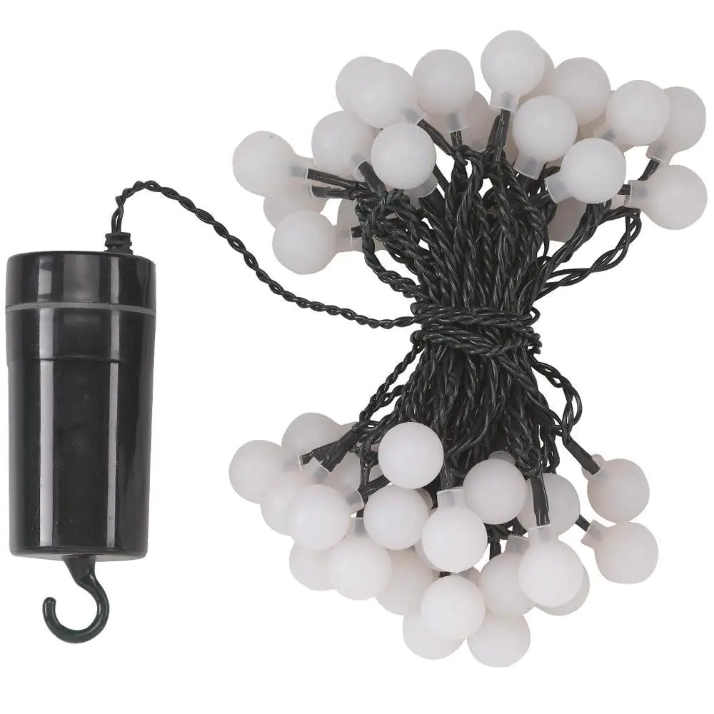 Battery Fairy Lights 50 White Balls 4 Battery Fairy Lights 50 White Balls - Image 2