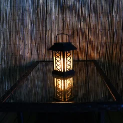 Black Solar Candle Lantern 17.5 Cm 14 Black Solar Candle Lantern 17.5 Cm -Solar Lights Store black candle solar lantern6