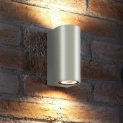 Outdoor Wall Lights | Up & Down Lights -Solar Lights Store compact wall light white 1 1