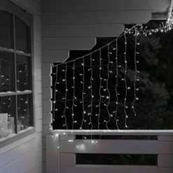 ConnectGo Curtain Lights Connectable Clear Cable 1m X 1m 12 ConnectGo Curtain Lights Connectable Clear Cable 1m X 1m -Solar Lights Store connectgo curtain lights clear cable 1m x 1m 1