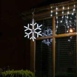 ConnectGo Snowflake Christmas Silhouette -Solar Lights Store connectgo snowflake christmas silhouette 5