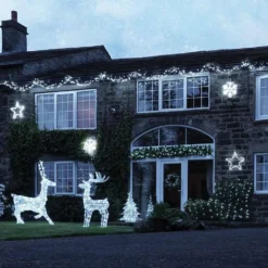 ConnectGo Snowflake Christmas Silhouette -Solar Lights Store connectgo snowflake christmas silhouette 6