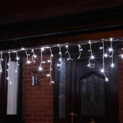 ConnectPro Icicle Lights White Cable - 5m -Solar Lights Store connectpro icicle lights white cable 3 1