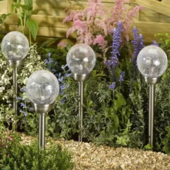 Crystal Globe Solar Stake Lights - Majestic