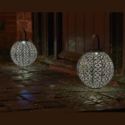 Damask Solar Lantern -Solar Lights Store damask solar lantern 3