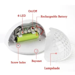 Eclipse Outdoor Solar Wall Lights ( 4 Pk ) -Solar Lights Store eclipse solar wall light2