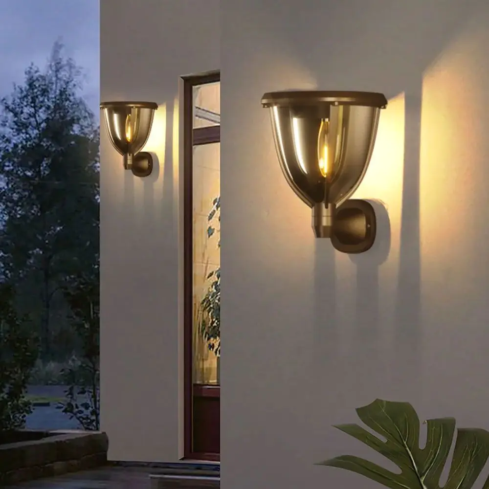 Elena Solar Garden Wall And Lawn Lamps - 2pk 8 Elena Solar Garden Wall And Lawn Lamps - 2pk - Image 6