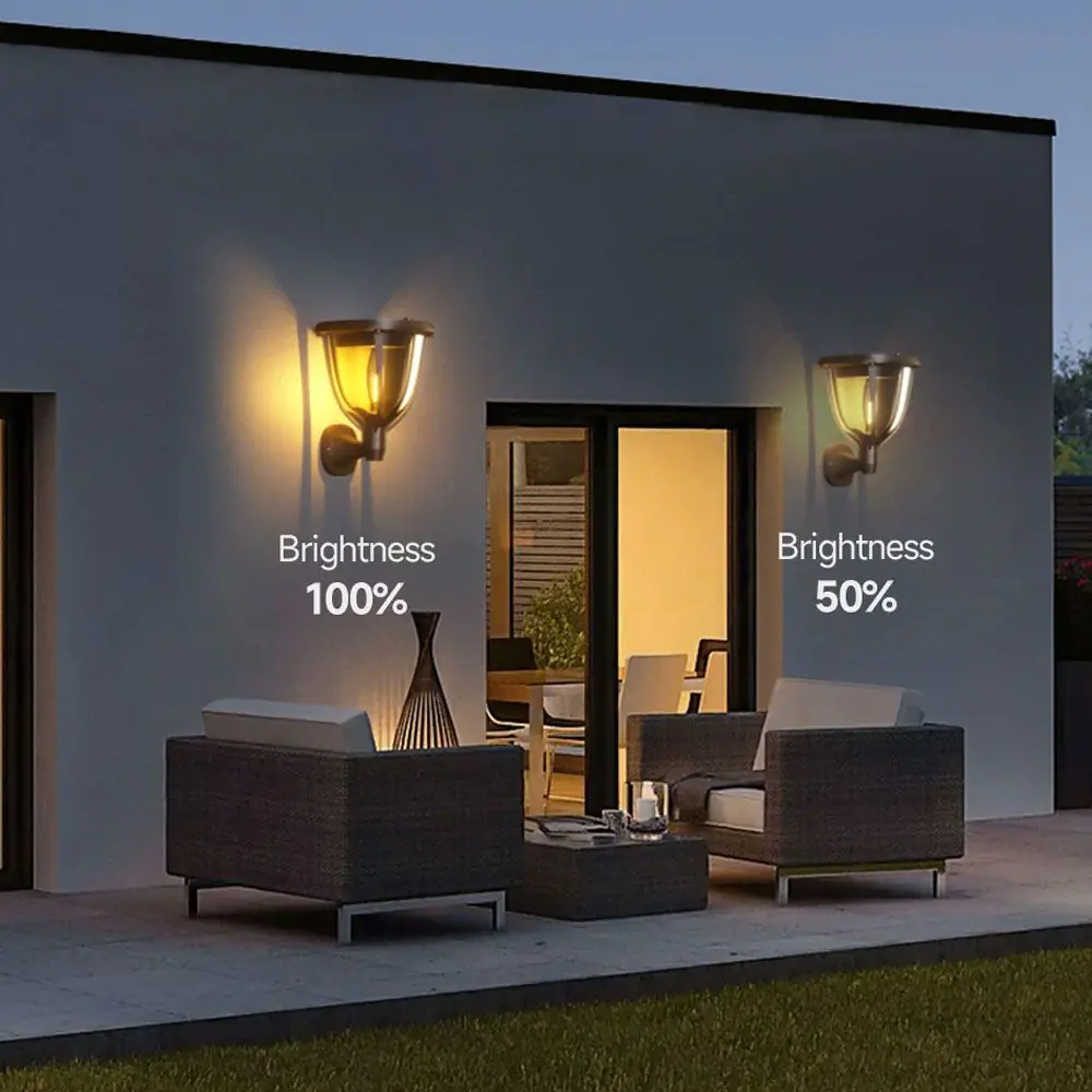 Elena Solar Garden Wall And Lawn Lamps - 2pk 9 Elena Solar Garden Wall And Lawn Lamps - 2pk - Image 7