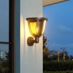 Elena Solar Garden Wall And Lawn Lamps - 2pk