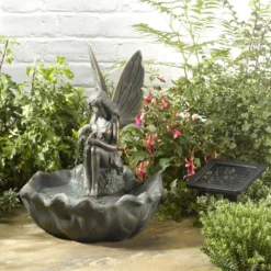Fairy Leaf Fountain Solar Water Feature
