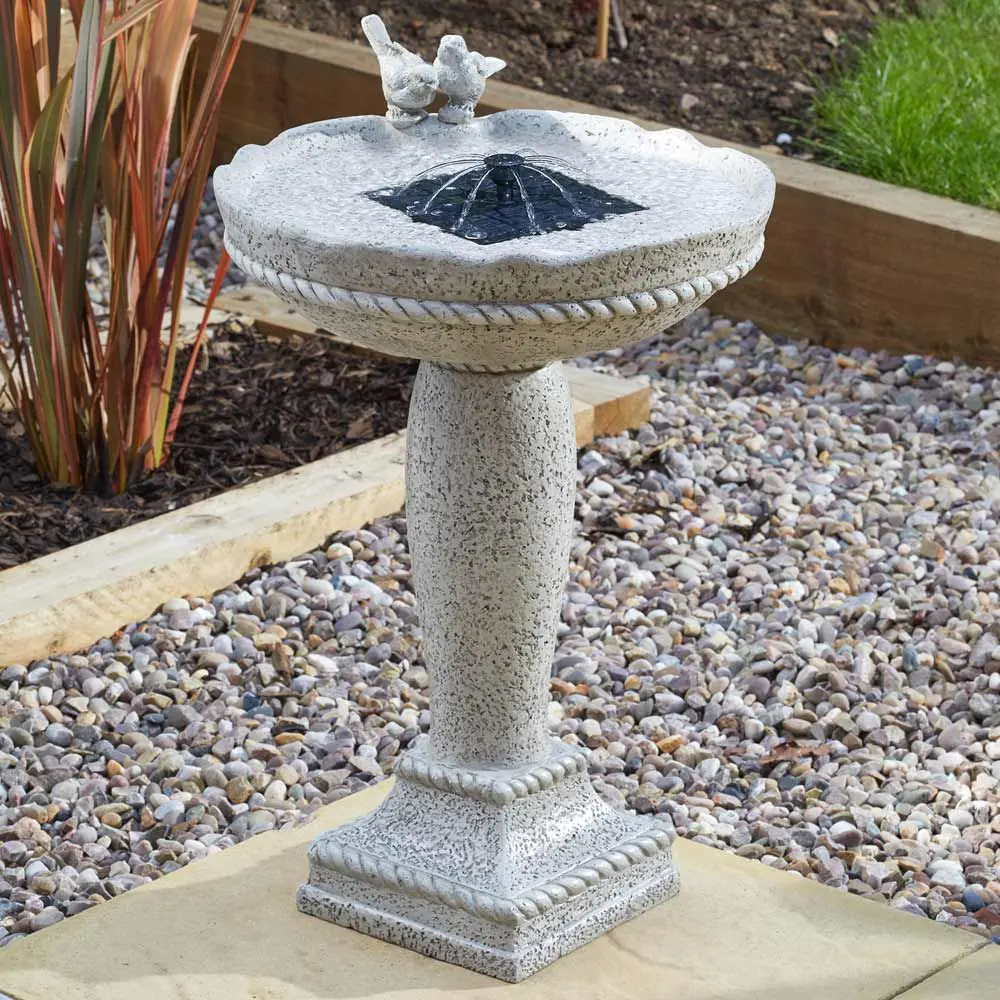 Feathered Friends Solar Bird Bath 7 Feathered Friends Solar Bird Bath - Image 5