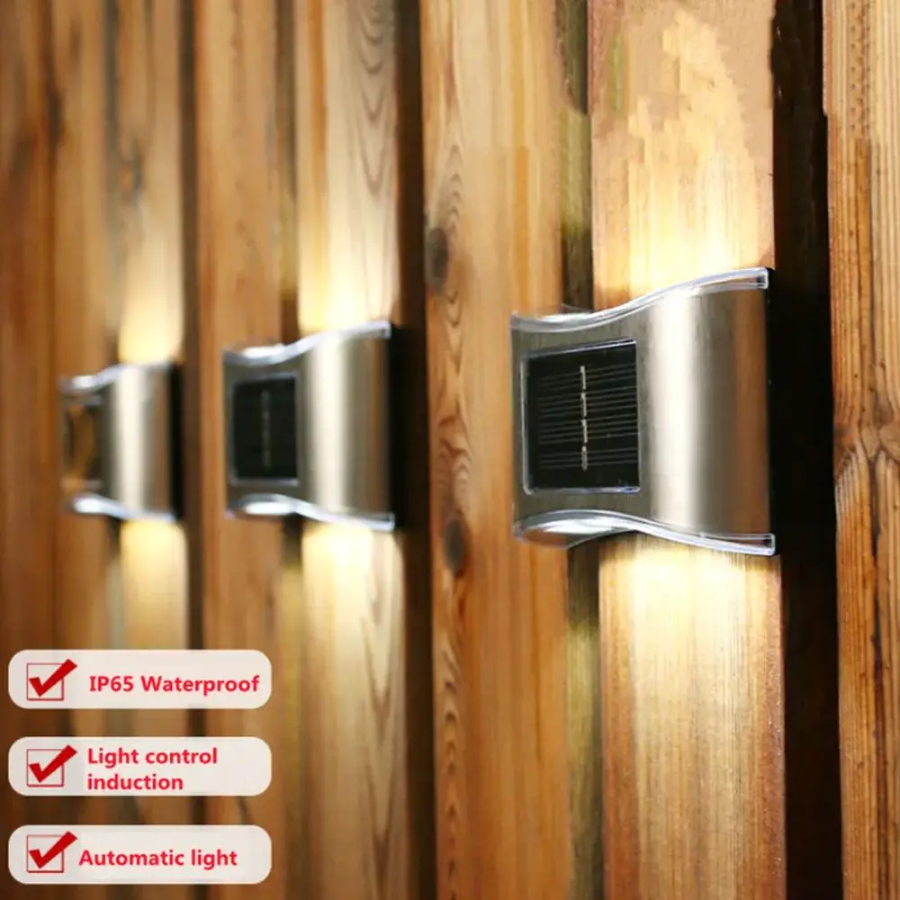 Fence Garden Solar Lights - 4 Pack 6 Fence Garden Solar Lights - 4 Pack - Image 4