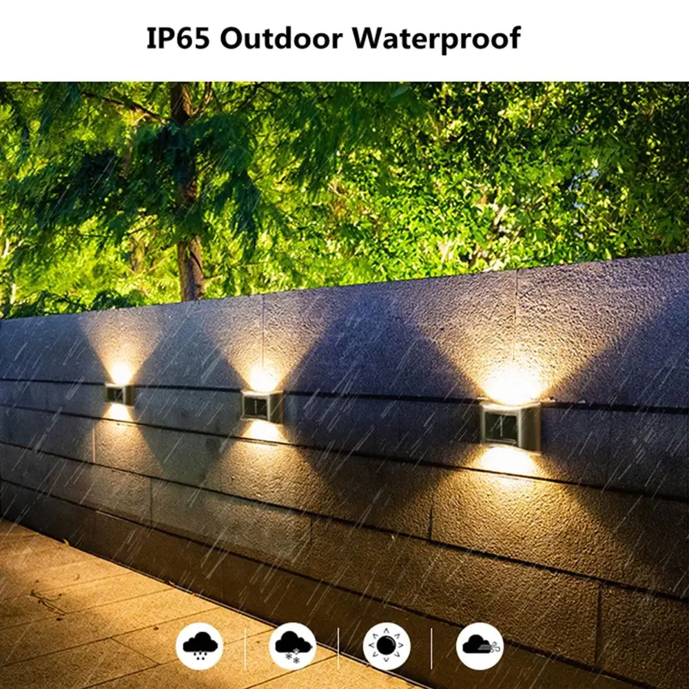 Fence Garden Solar Lights - 4 Pack 4 Fence Garden Solar Lights - 4 Pack - Image 2