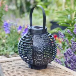 Ferrara Flaming Solar Garden Lantern - 2 Pack -Solar Lights Store ferrara flaming solar garden lantern 3