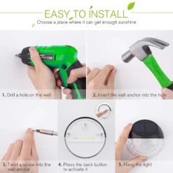 Lunar Garden Fence Solar Lights - Pack Of 4 -Solar Lights Store garden fence solar lights 8