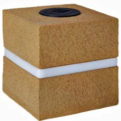 Glam Rock - Cube, Sandstone 7 Glam Rock - Cube, Sandstone -Solar Lights Store glam rock cube sandstone 2