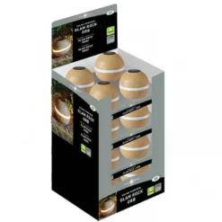 Glam Rock - Orb, Sandstone 9 Glam Rock - Orb, Sandstone -Solar Lights Store glam rock orb sandstone 4 1