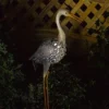 Heron Solar Powered Silhouette Light -Solar Lights Store heron solar powered silhouette 1
