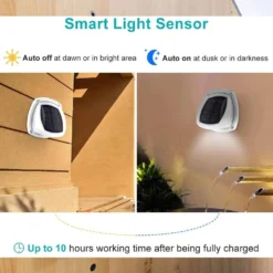 Integra Garden Fence Solar Lights 2pk -Solar Lights Store integra garden fence solar lights 4