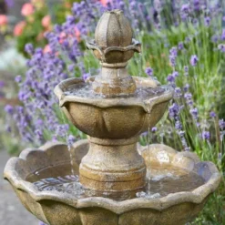 Kingsbury 3 Tier Solar Garden Water Feature Fountain 7 Kingsbury 3 Tier Solar Garden Water Feature Fountain -Solar Lights Store kingsbury 3 tier solar garden water feature fountain 3