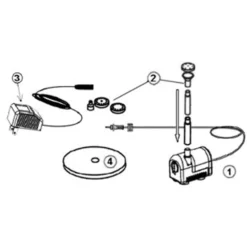 Mains Power Fountain Pump For Containers & Small Ponds -Solar Lights Store mains fountain 360 4