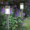 Solar Garden Lights Martello (pack Of 4 ) -Solar Lights Store martello stake light stainless