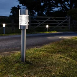 Solar Garden Lights Martello (pack Of 4 ) -Solar Lights Store martello stake light stainless 2