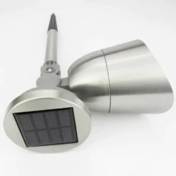 Stainless Steel Mega Solar SpotLight - 2 Pack -Solar Lights Store mega solar spotlight 5