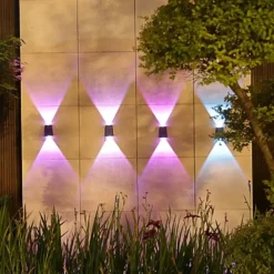 Mega Solar Up Down Lights - 2 Pack -Solar Lights Store mega solar up down lights 2