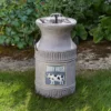 Milk Churn Solar Water Feature 1 Milk Churn Solar Water Feature -Solar Lights Store milk churn solar water feature