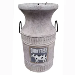 Milk Churn Solar Water Feature -Solar Lights Store milk churn solar water feature 2