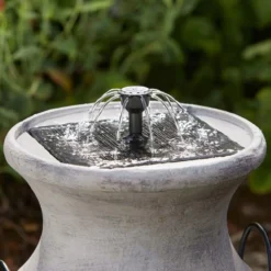 Milk Churn Solar Water Feature -Solar Lights Store milk churn solar water feature 5