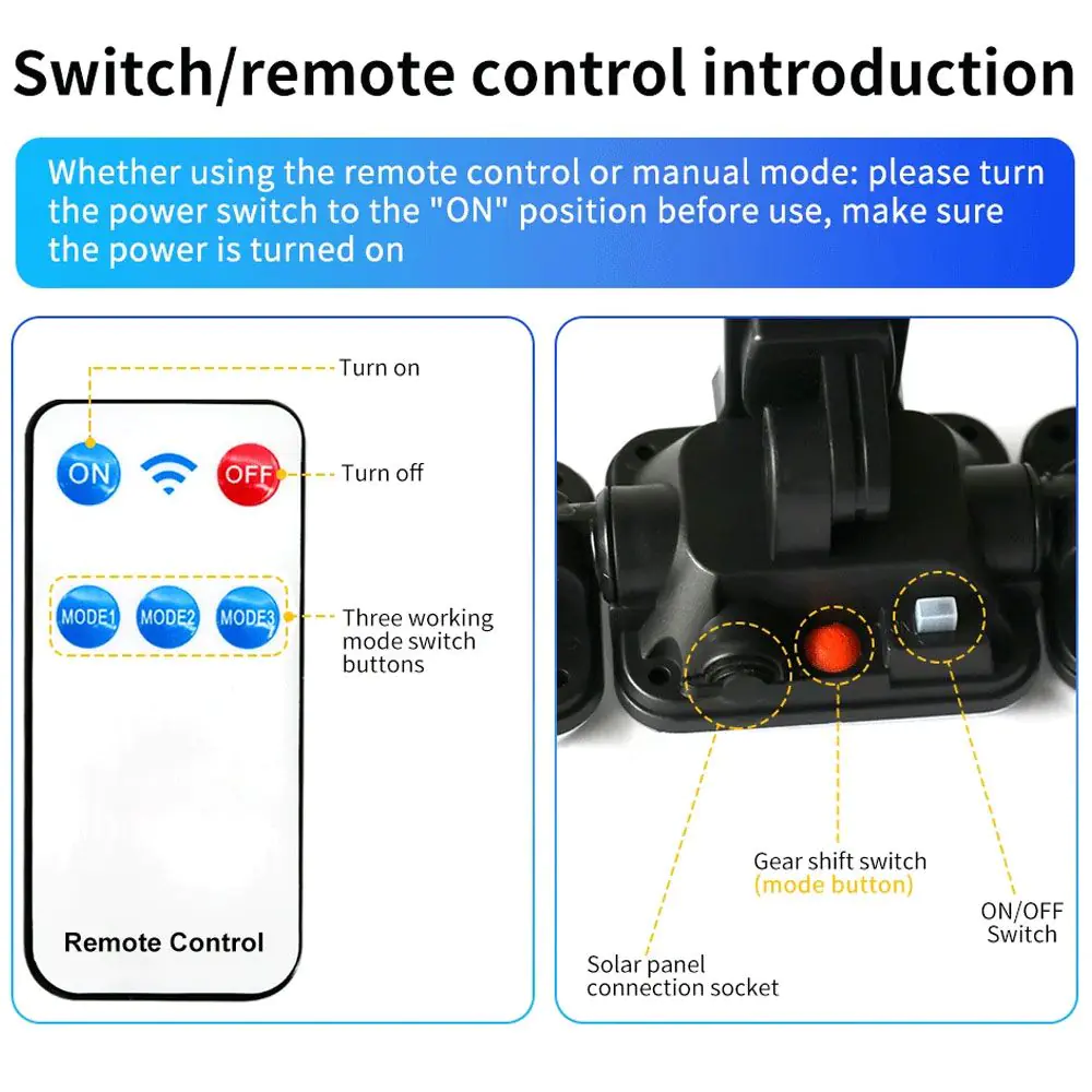 Motion Activated Solar Light With Remote 5 Motion Activated Solar Light With Remote - Image 3