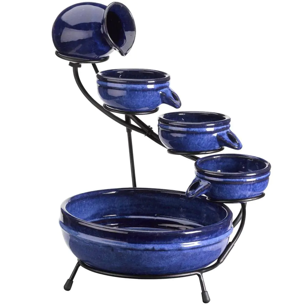 Neptune Ceramic Cascade Solar Water Feature 6 Neptune Ceramic Cascade Solar Water Feature - Image 4