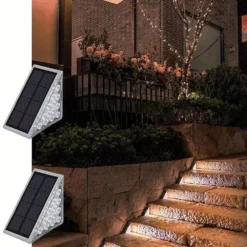 Outdoor Solar Step Lights - 2pk -Solar Lights Store outdoor solar step lights 4