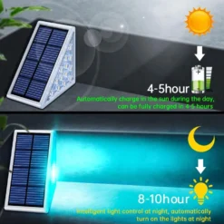 Outdoor Solar Step Lights - 2pk -Solar Lights Store outdoor solar step lights 6