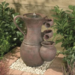 Pitcher Cascade Solar Water Feature