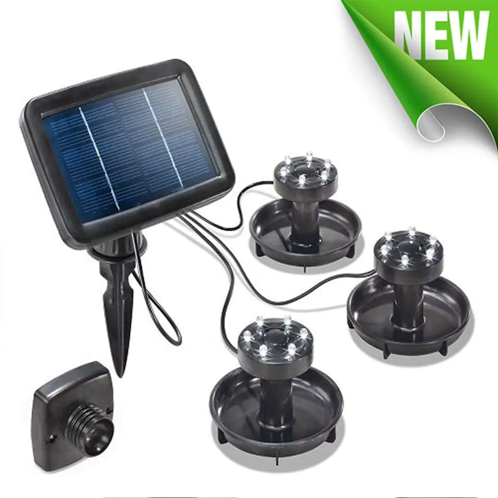 Solar Pond Lights 3 Led Lights Set 3 Solar Pond Lights 3 Led Lights Set