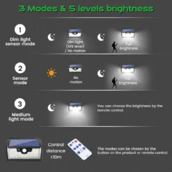 Sentinel Remote Control Solar Light With PIR -Solar Lights Store remote control solar light with pir 4