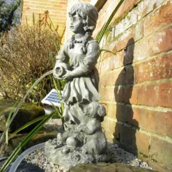 Rosie Solar Pond Spitter Statue 8 Rosie Solar Pond Spitter Statue -Solar Lights Store rosie solar pond spitter statue