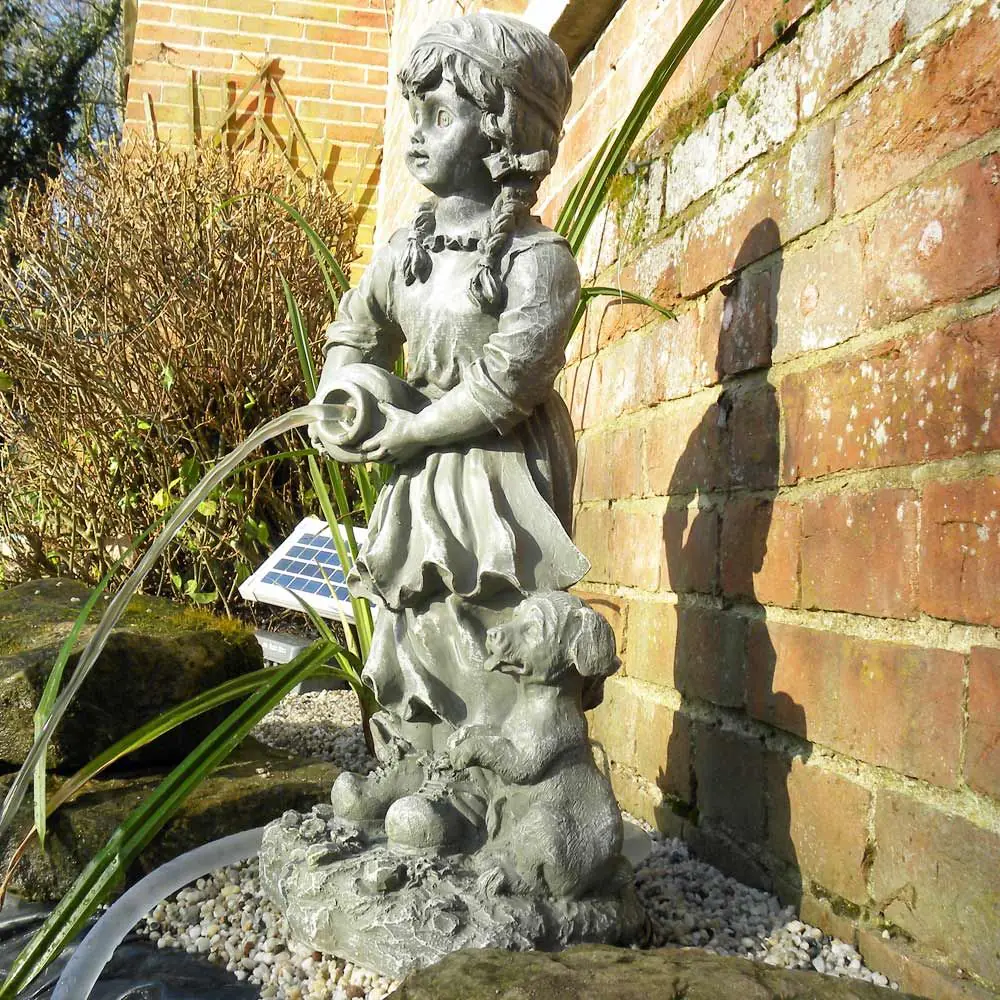 Rosie Solar Pond Spitter Statue 5 Rosie Solar Pond Spitter Statue - Image 3