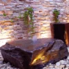 Slate Water Feature In Natural Plum -Solar Lights Store slate water feature plum 1